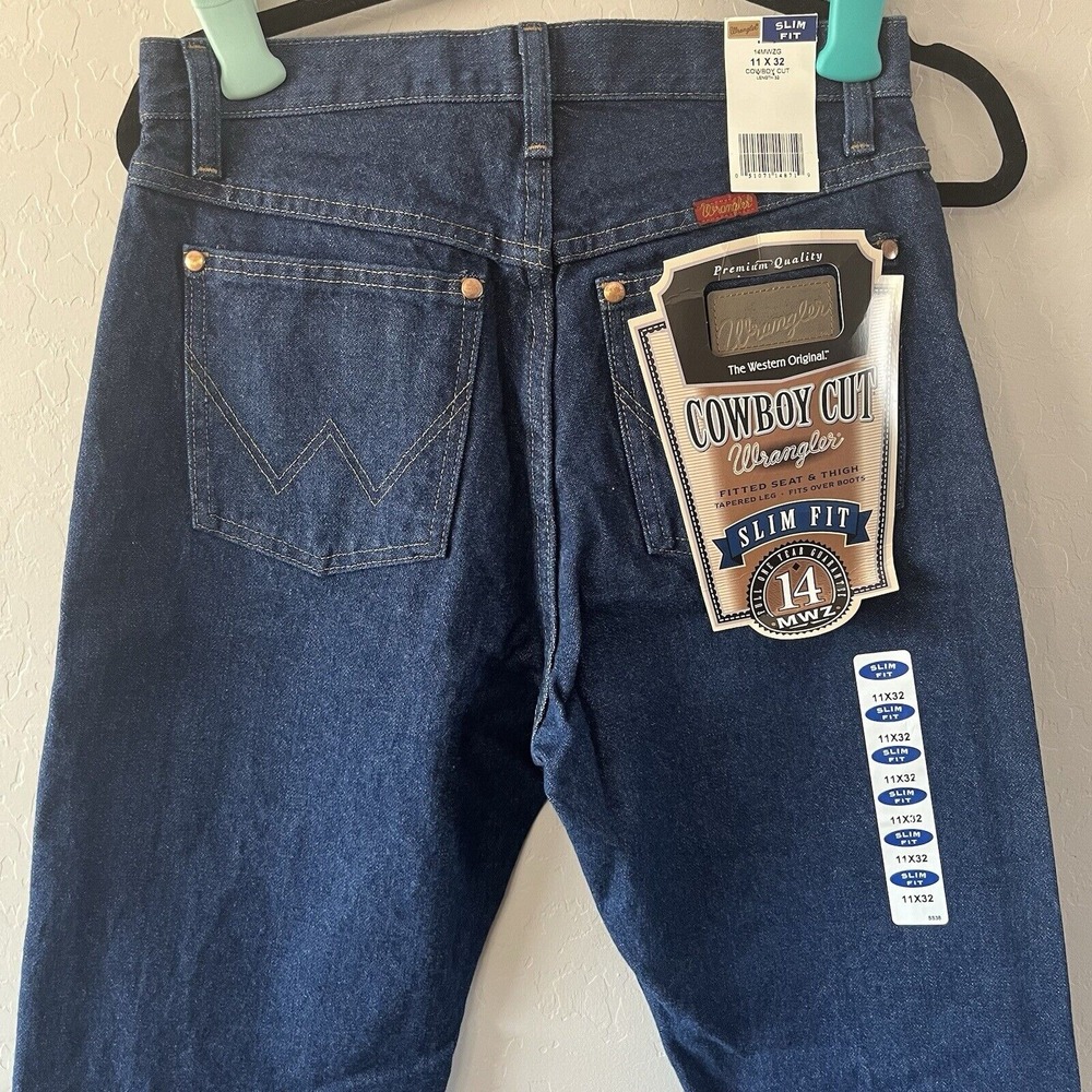 NWT Wrangler Cowboy Cut Slim Fit Jeans Women's ‎ Sz 11x32 Western Workwear Denim - Picture 6 of 10
